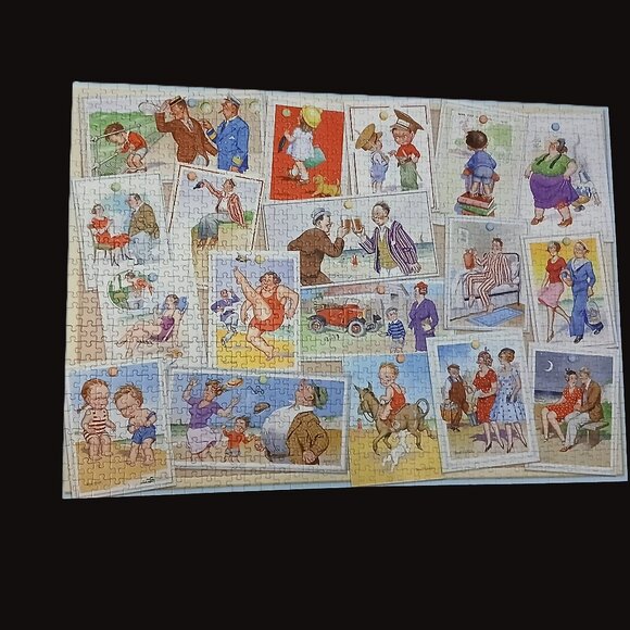 Falcon DeLuxe Seaside Antics Jigsaw Puzzle, 1000 Pieces - Picture 2 of 7